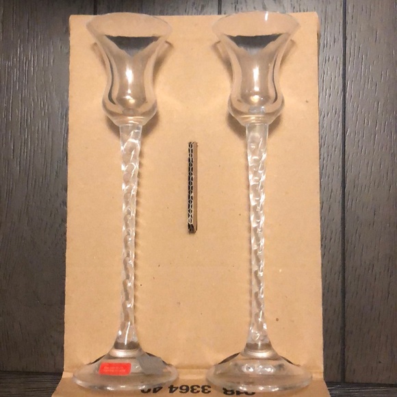 Mikasa crystal candle holders - Picture 1 of 3